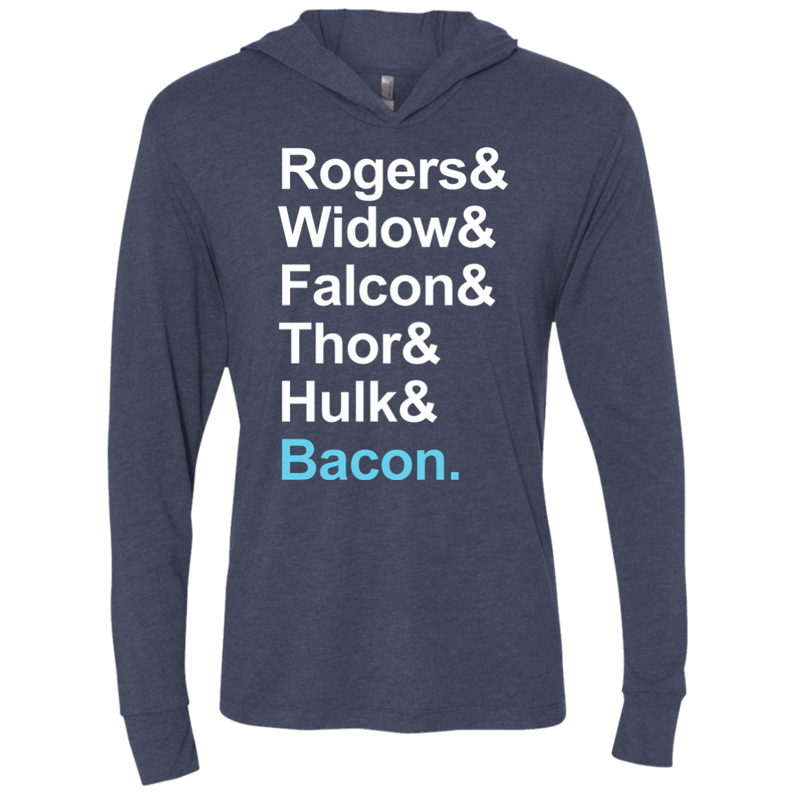 The Greatest Avenger Triblend Long Sleeve Hoodie Tee