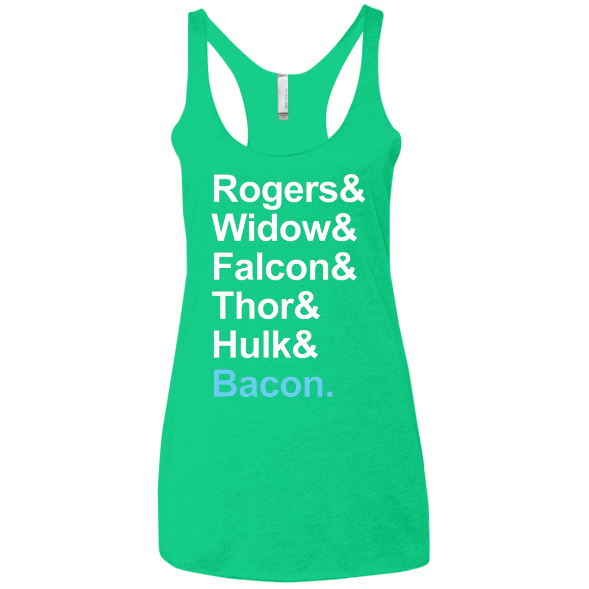 T-Shirts Envy / X-Small The Greatest Avenger Women's Triblend Racerback Tank