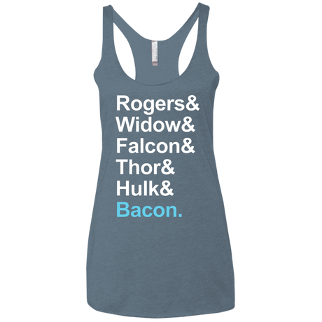 T-Shirts Indigo / X-Small The Greatest Avenger Women's Triblend Racerback Tank