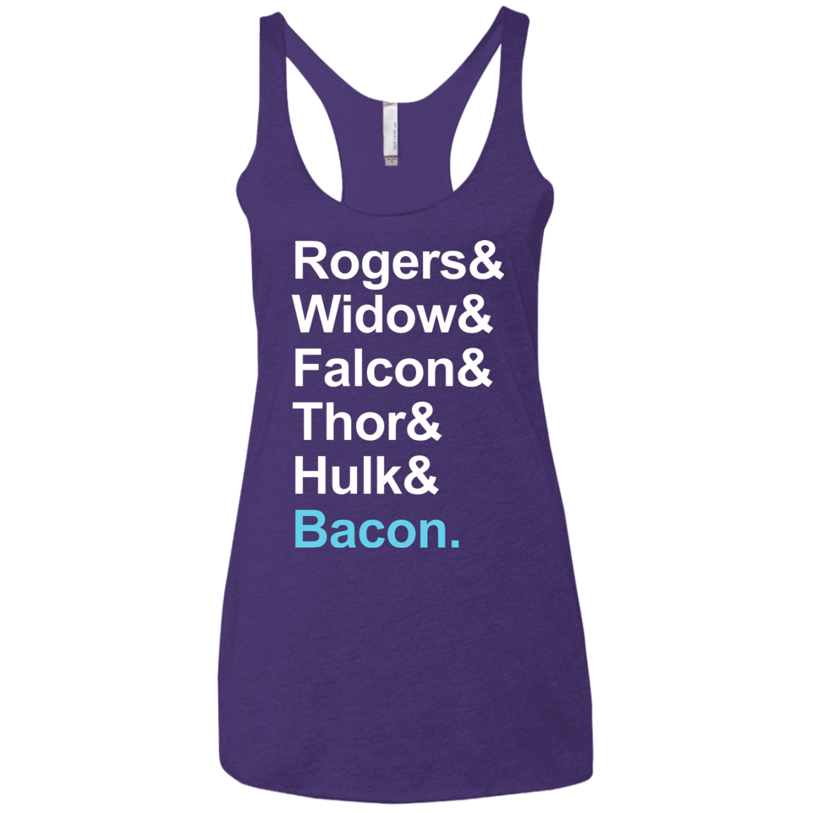 T-Shirts Purple Rush / X-Small The Greatest Avenger Women's Triblend Racerback Tank