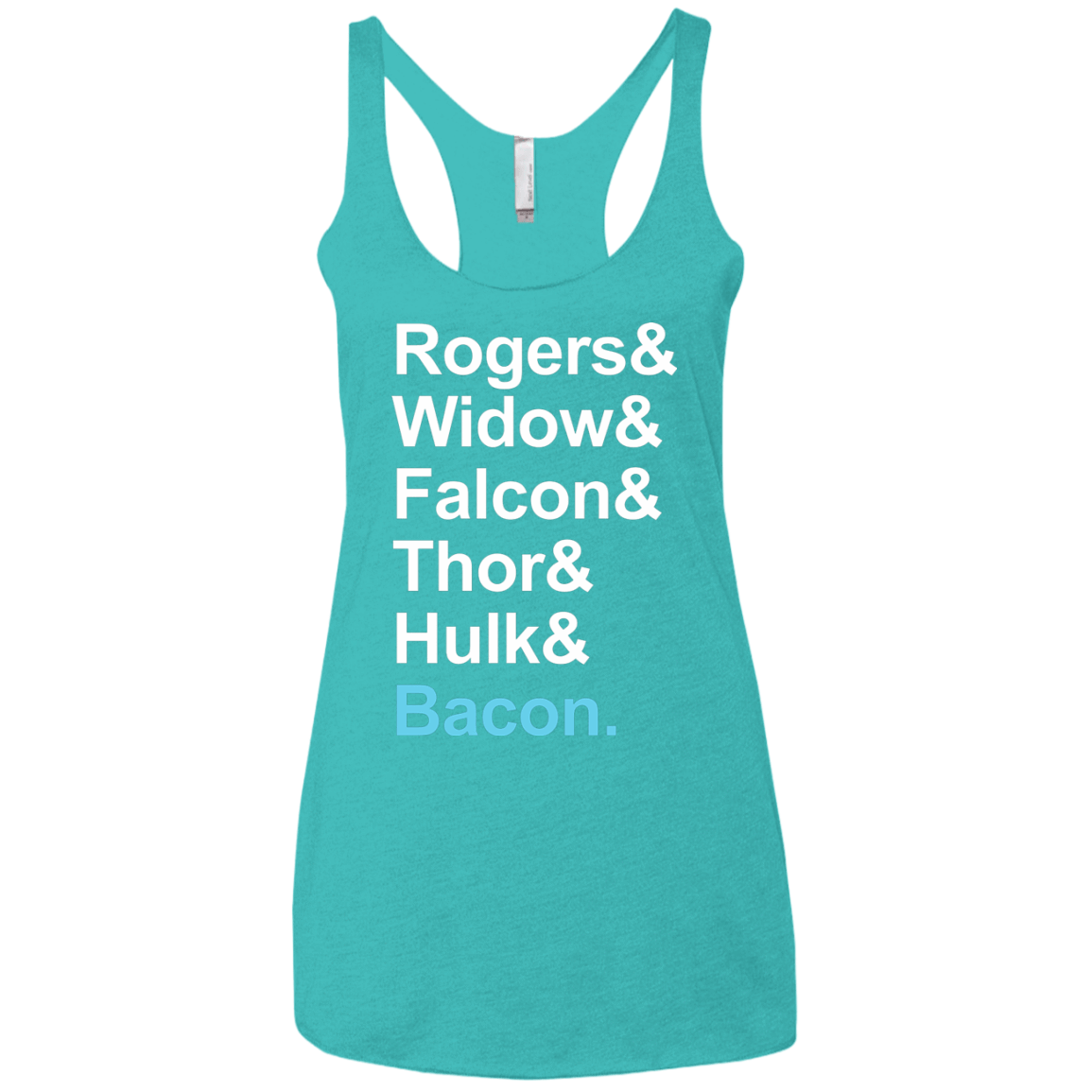 T-Shirts Tahiti Blue / X-Small The Greatest Avenger Women's Triblend Racerback Tank