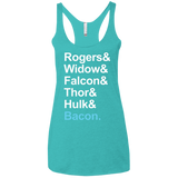 T-Shirts Tahiti Blue / X-Small The Greatest Avenger Women's Triblend Racerback Tank