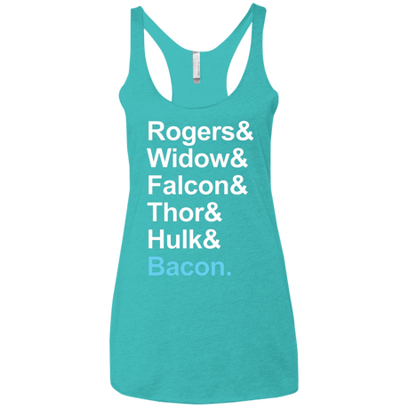 T-Shirts Tahiti Blue / X-Small The Greatest Avenger Women's Triblend Racerback Tank
