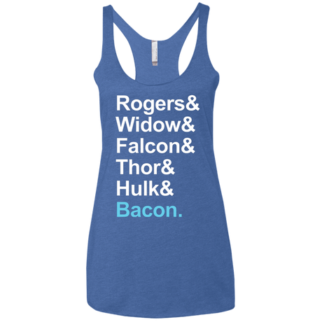 T-Shirts Vintage Royal / X-Small The Greatest Avenger Women's Triblend Racerback Tank