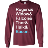 T-Shirts Maroon / YS The Greatest Avenger Youth Long Sleeve T-Shirt