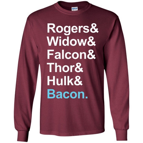 T-Shirts Maroon / YS The Greatest Avenger Youth Long Sleeve T-Shirt