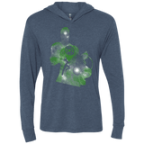 T-Shirts Indigo / X-Small The Green Knight Triblend Long Sleeve Hoodie Tee