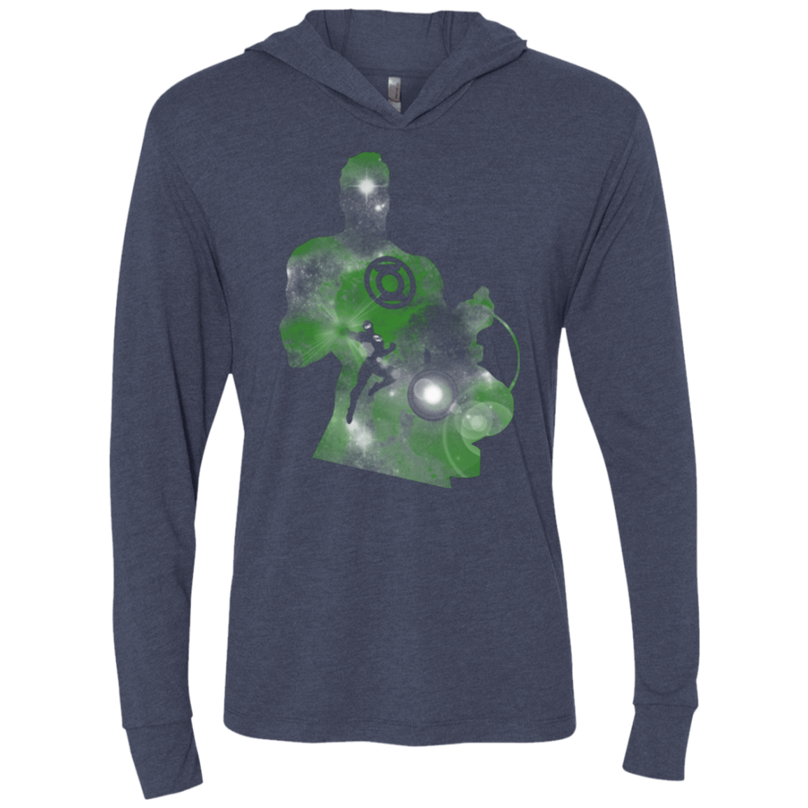 T-Shirts Vintage Navy / X-Small The Green Knight Triblend Long Sleeve Hoodie Tee