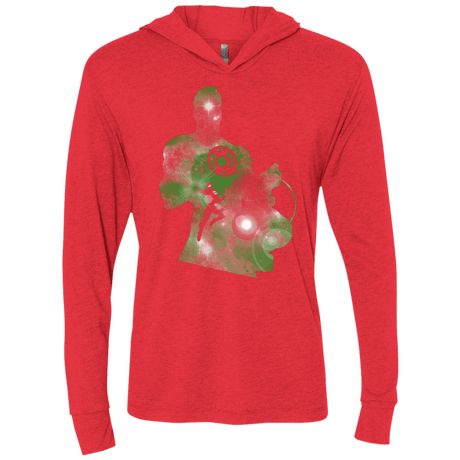 T-Shirts Vintage Red / X-Small The Green Knight Triblend Long Sleeve Hoodie Tee