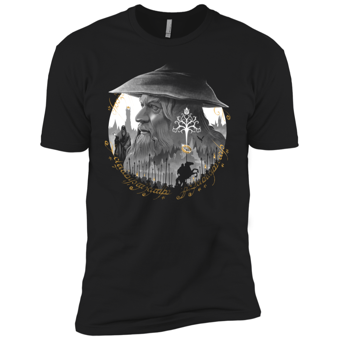T-Shirts Black / YXS The Grey Wizard Boys Premium T-Shirt