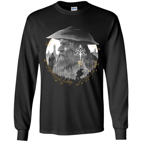 T-Shirts Black / YS The Grey Wizard Youth Long Sleeve T-Shirt