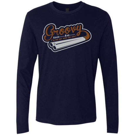 T-Shirts Midnight Navy / S The Guy With The Gun Men's Premium Long Sleeve