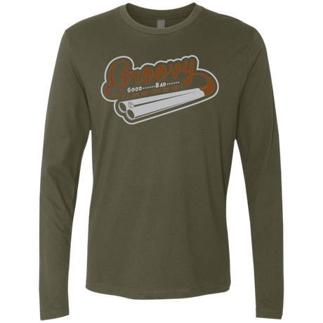 T-Shirts Military Green / S The Guy With The Gun Men's Premium Long Sleeve
