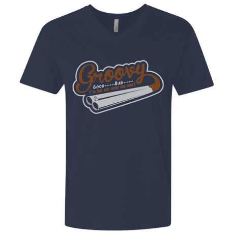 T-Shirts Midnight Navy / X-Small The Guy With The Gun Men's Premium V-Neck