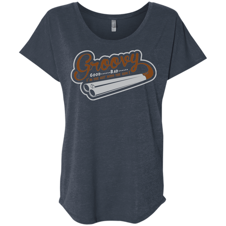 T-Shirts Vintage Navy / X-Small The Guy With The Gun Triblend Dolman Sleeve