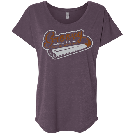 T-Shirts Vintage Purple / X-Small The Guy With The Gun Triblend Dolman Sleeve