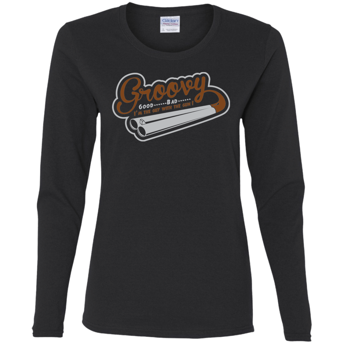 T-Shirts Black / S The Guy With The Gun Women's Long Sleeve T-Shirt