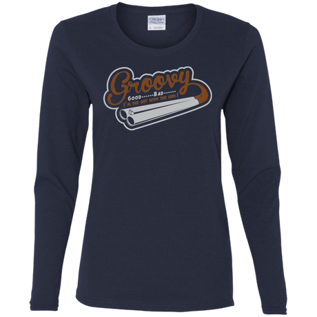 T-Shirts Navy / S The Guy With The Gun Women's Long Sleeve T-Shirt