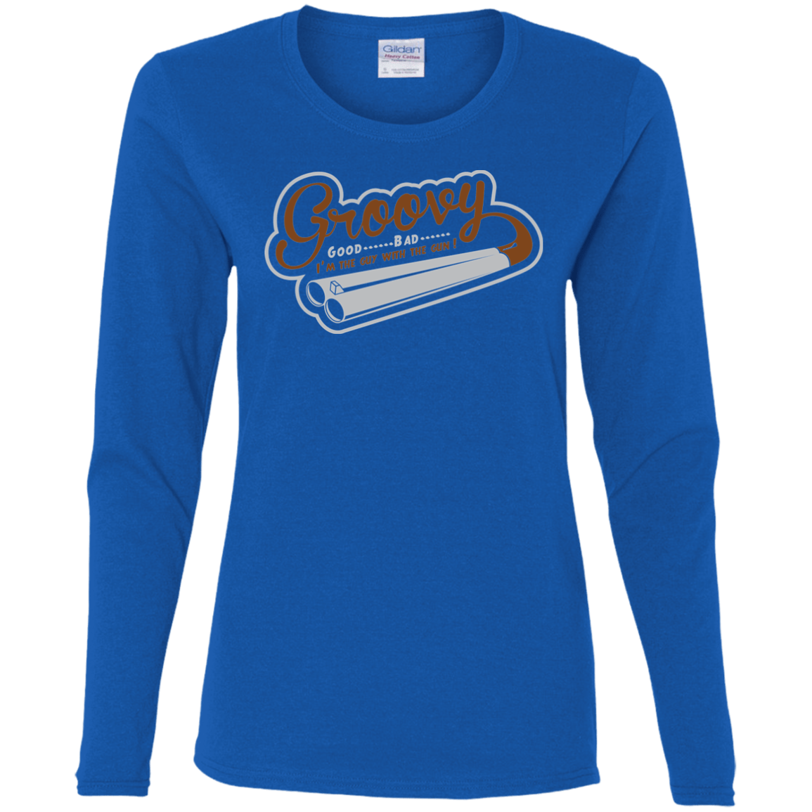 T-Shirts Royal / S The Guy With The Gun Women's Long Sleeve T-Shirt
