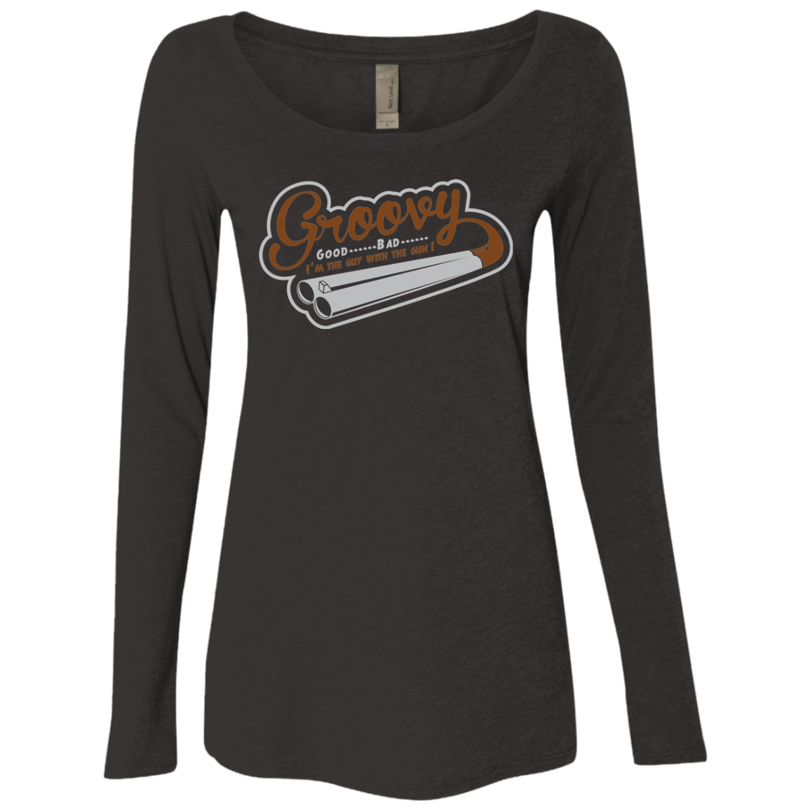T-Shirts Vintage Black / S The Guy With The Gun Women's Triblend Long Sleeve Shirt