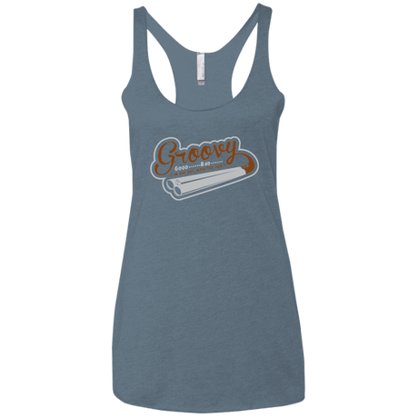 T-Shirts Indigo / X-Small The Guy With The Gun Women's Triblend Racerback Tank