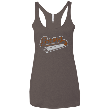 T-Shirts Macchiato / X-Small The Guy With The Gun Women's Triblend Racerback Tank