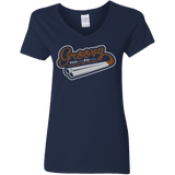 T-Shirts Navy / S The Guy With The Gun Women's V-Neck T-Shirt