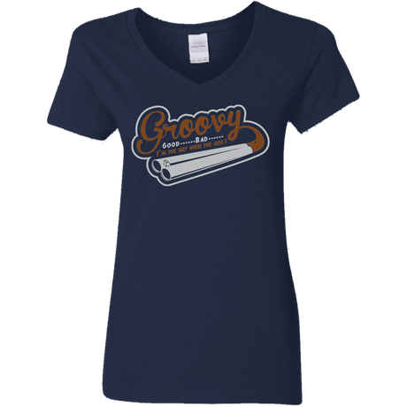 T-Shirts Navy / S The Guy With The Gun Women's V-Neck T-Shirt