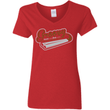 T-Shirts Red / S The Guy With The Gun Women's V-Neck T-Shirt