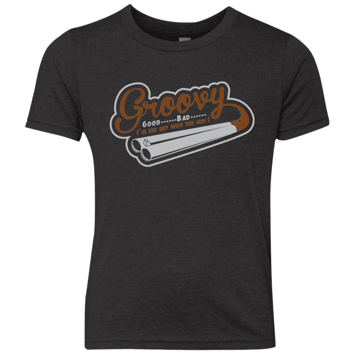 T-Shirts Vintage Black / YXS The Guy With The Gun Youth Triblend T-Shirt