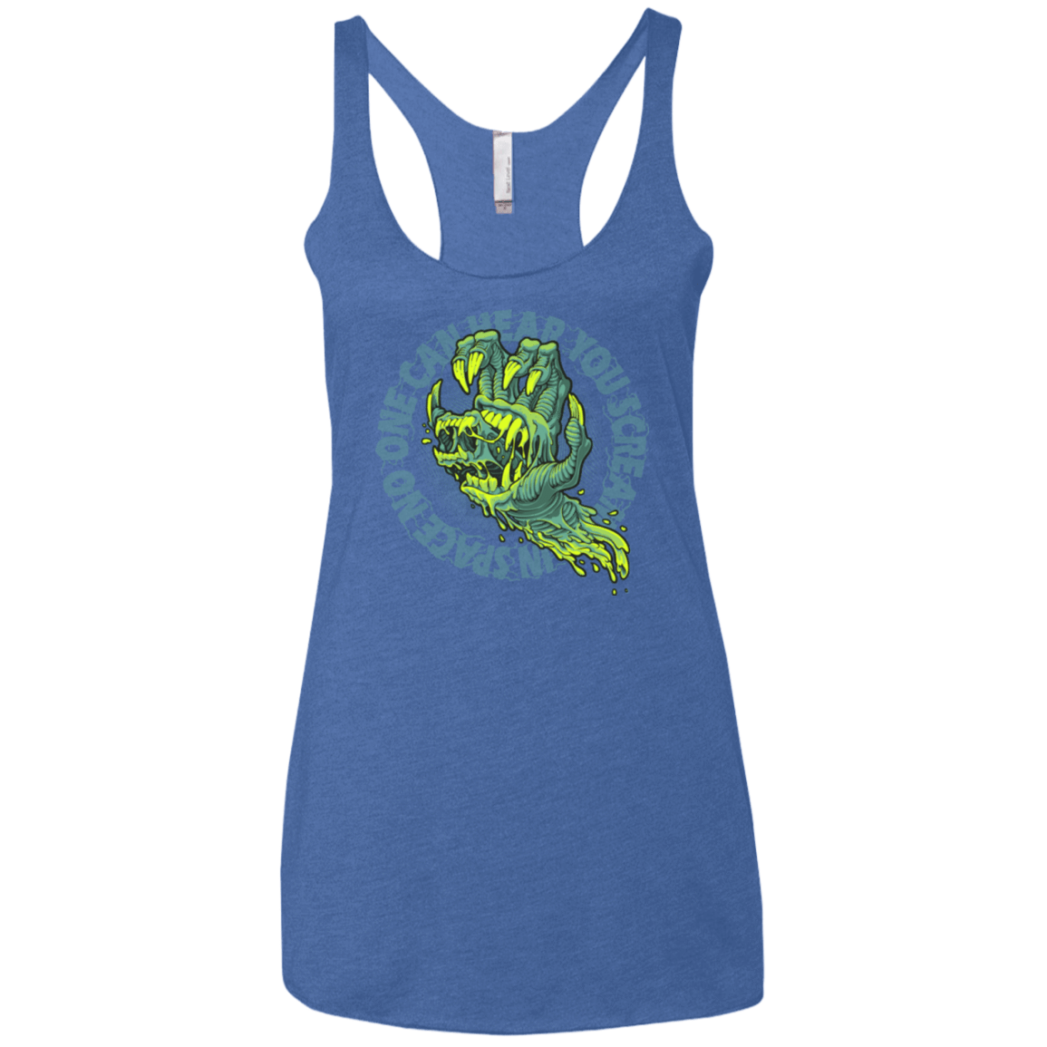 T-Shirts Vintage Royal / X-Small The Hand That Feeds Women's Triblend Racerback Tank