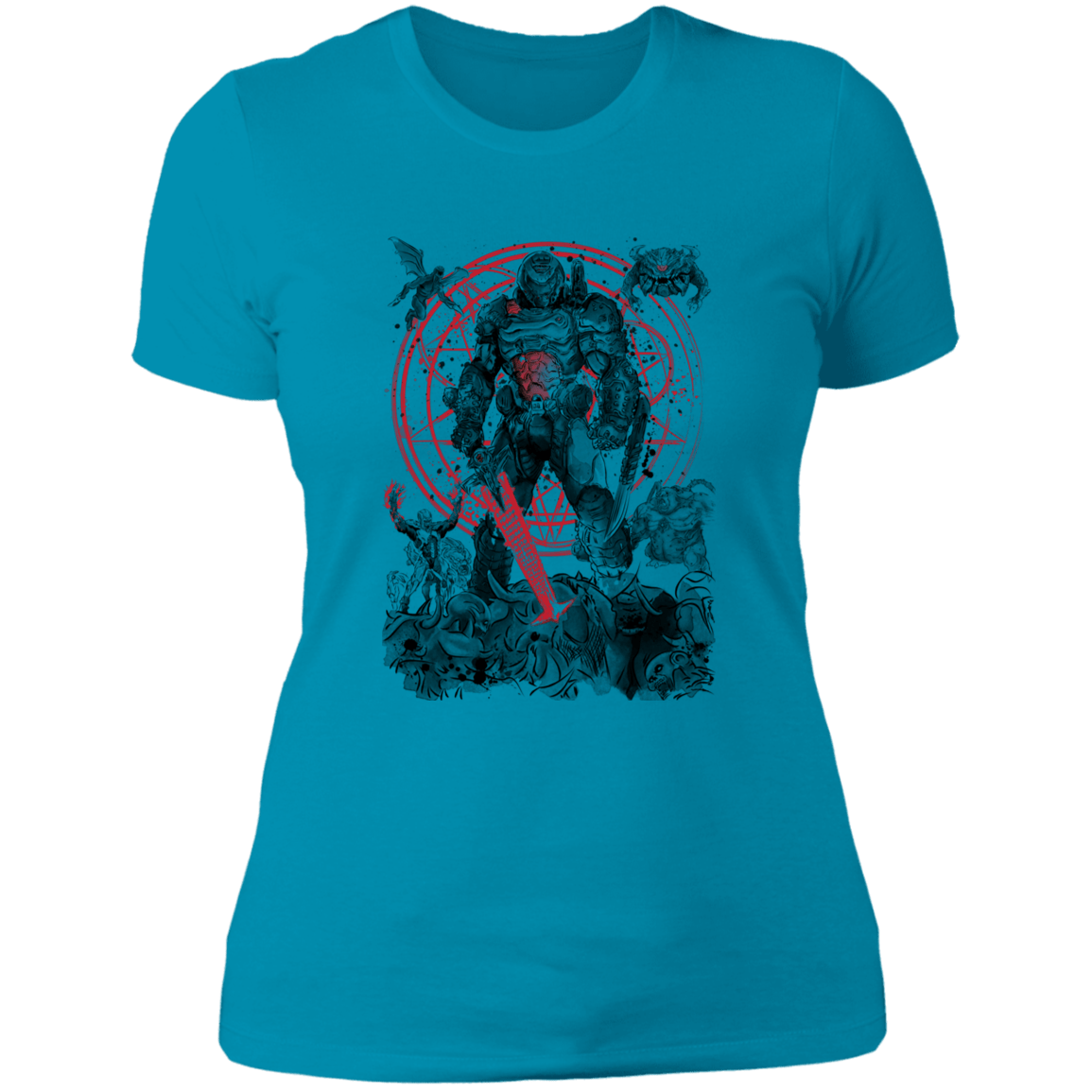 T-Shirts Turquoise / S The Hell Walker Women's Premium T-Shirt