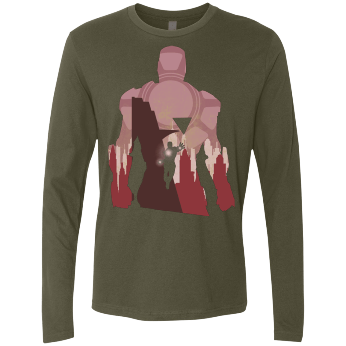 T-Shirts Military Green / Small The Heronnaire Men's Premium Long Sleeve