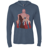 T-Shirts Indigo / X-Small The Heronnaire Triblend Long Sleeve Hoodie Tee