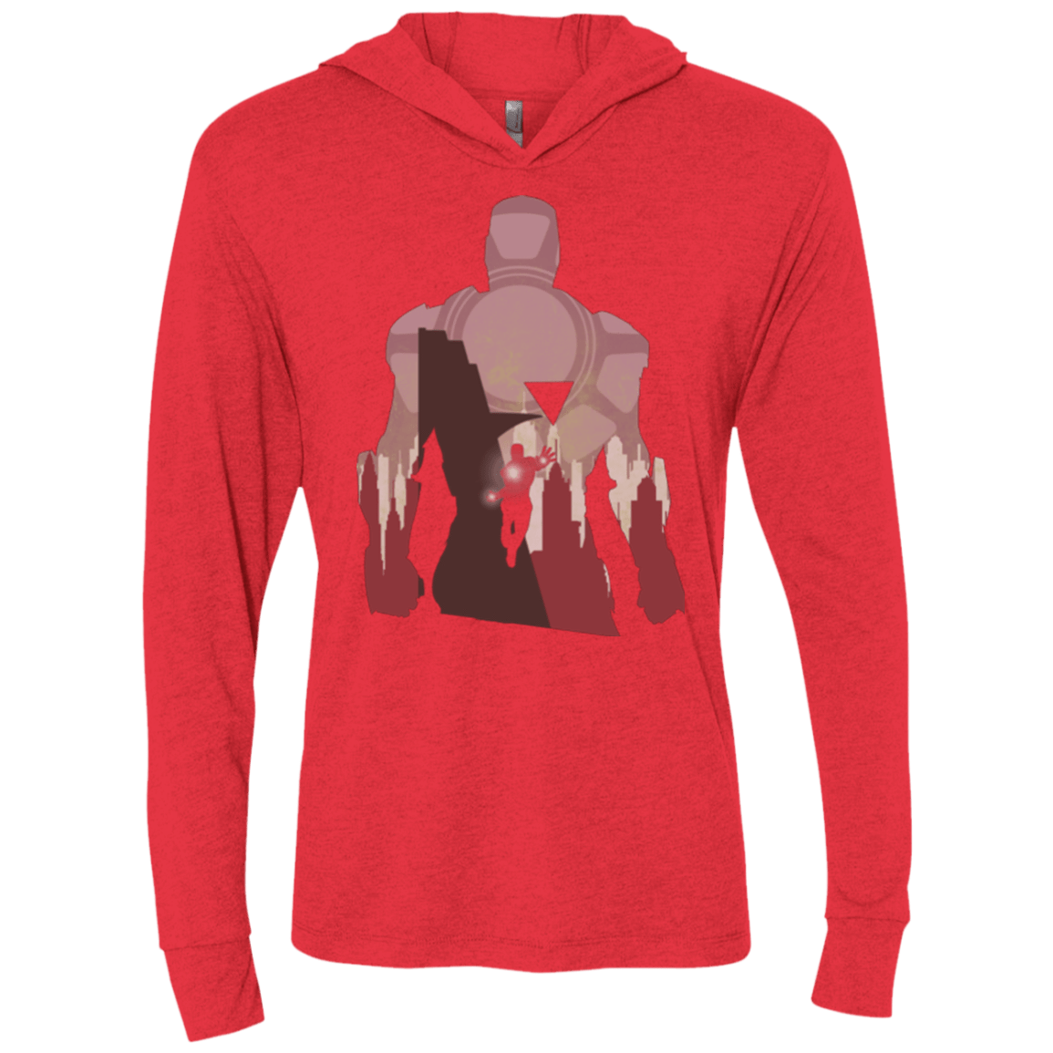 T-Shirts Vintage Red / X-Small The Heronnaire Triblend Long Sleeve Hoodie Tee
