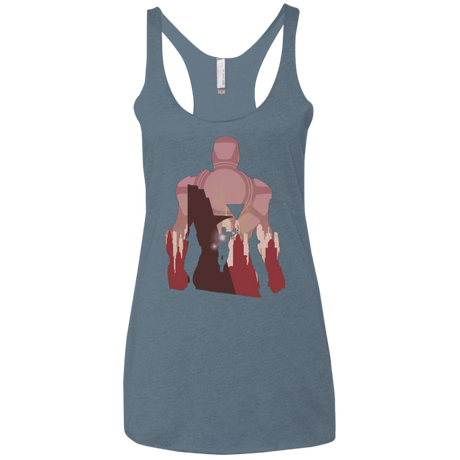 T-Shirts Indigo / X-Small The Heronnaire Women's Triblend Racerback Tank