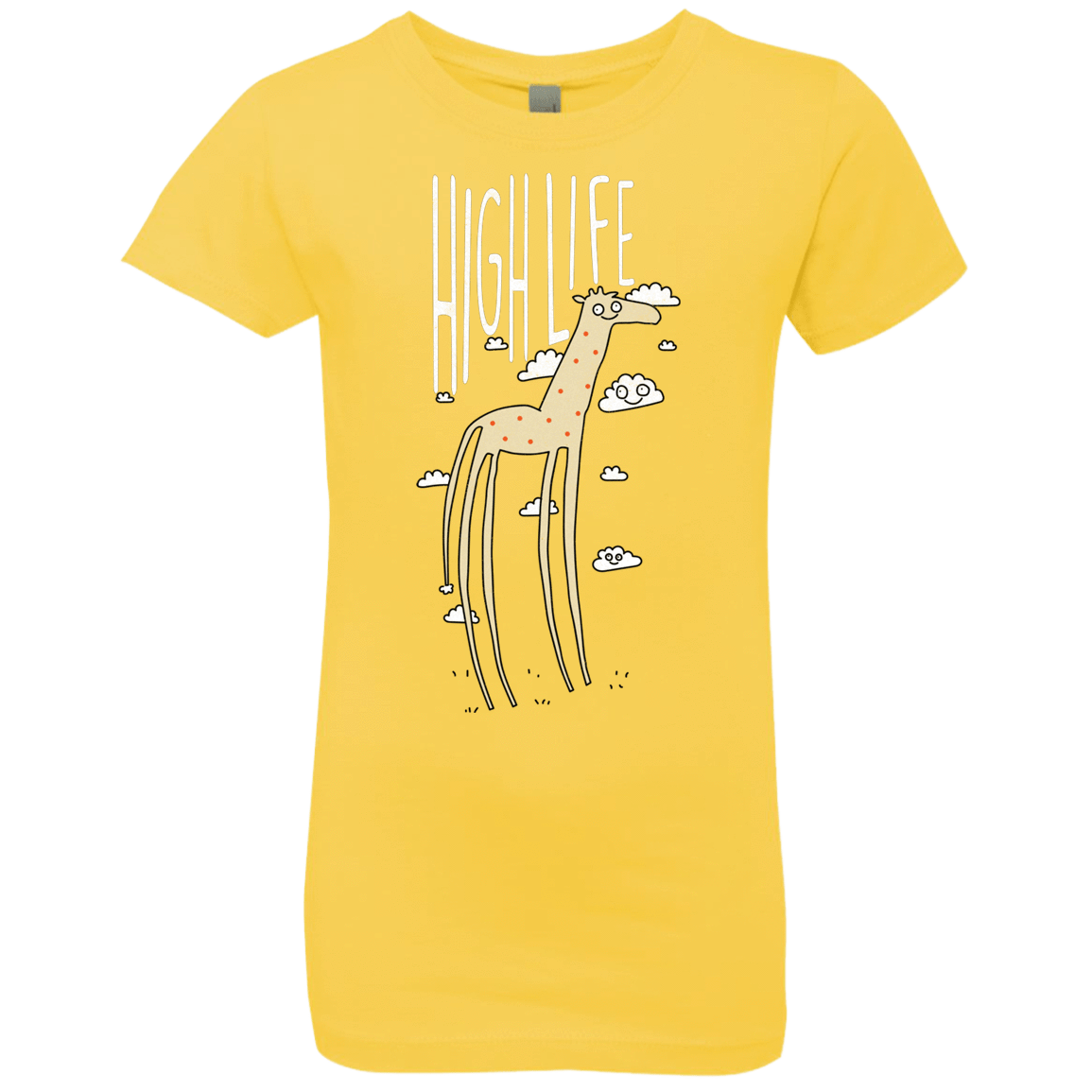 T-Shirts Vibrant Yellow / YXS The High Life Girls Premium T-Shirt