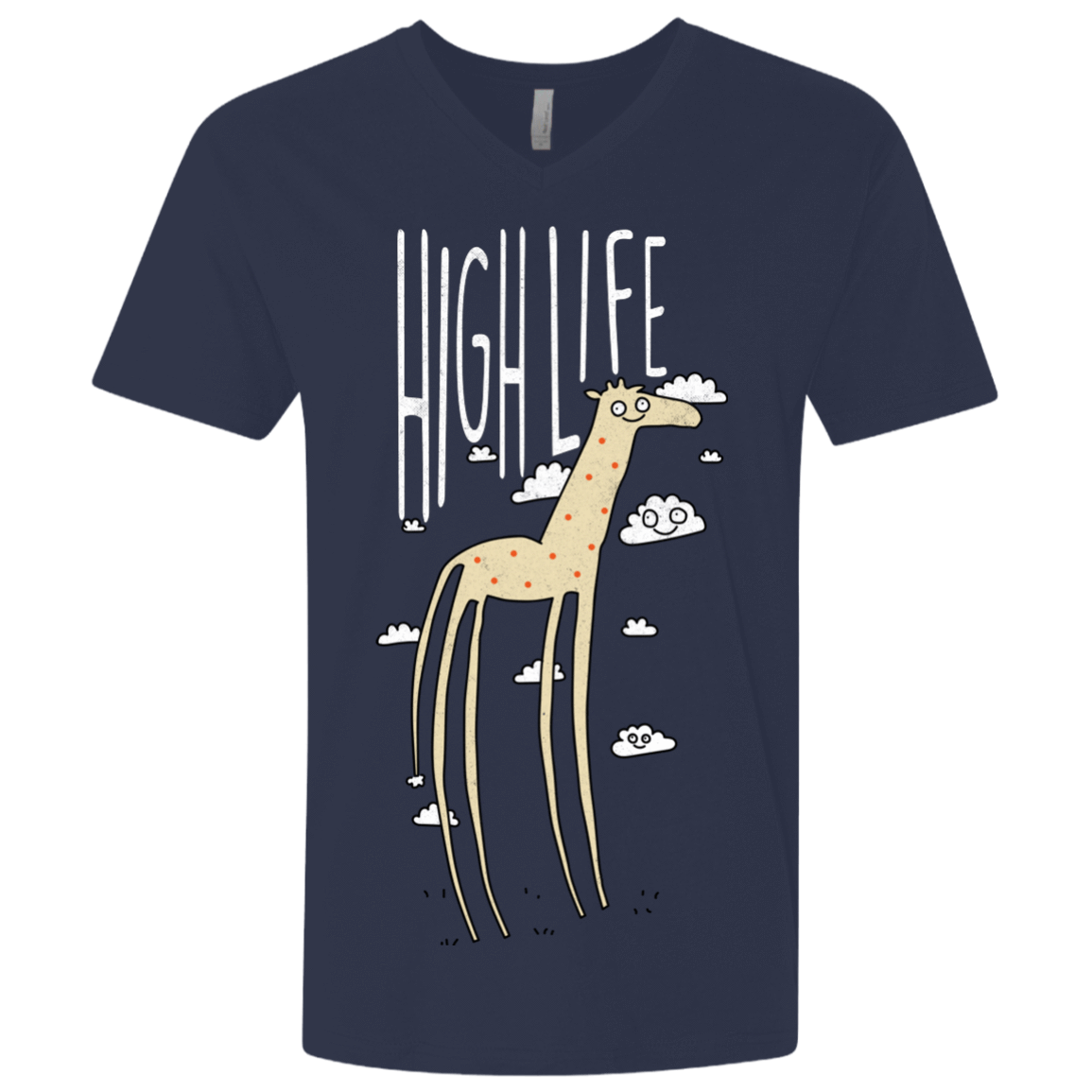T-Shirts Midnight Navy / X-Small The High Life Men's Premium V-Neck