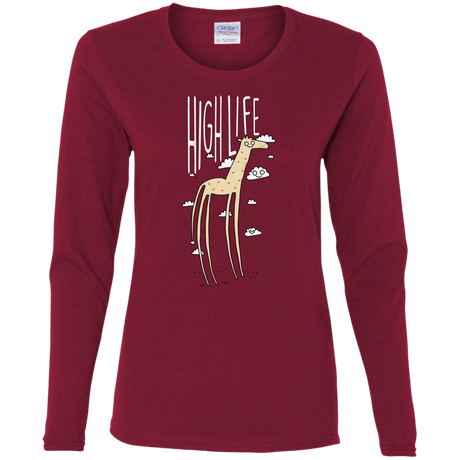T-Shirts Cardinal / S The High Life Women's Long Sleeve T-Shirt