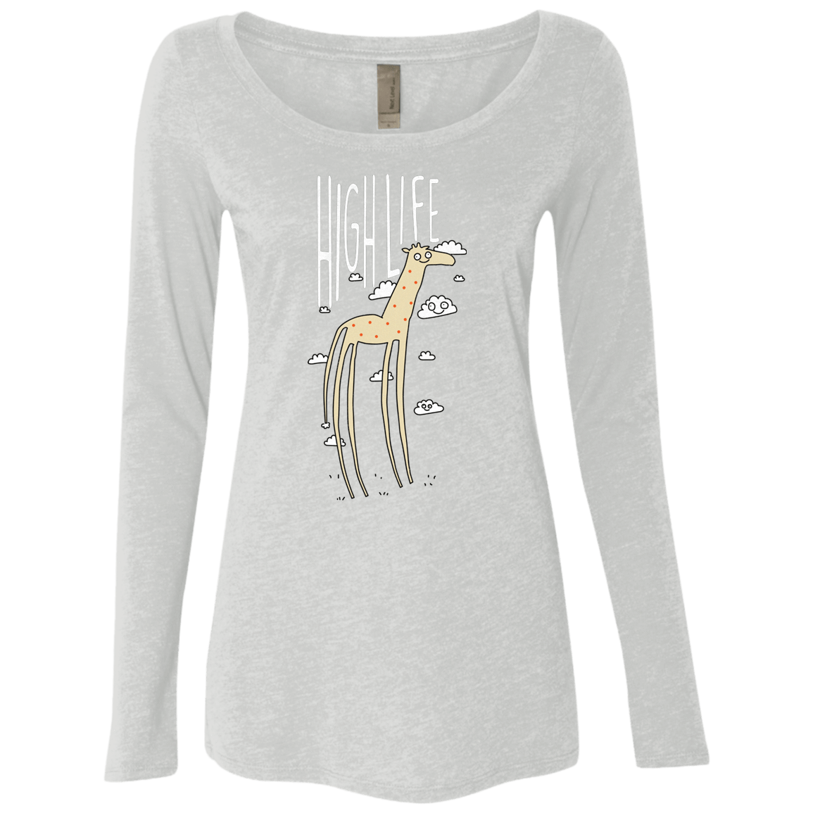 T-Shirts Heather White / S The High Life Women's Triblend Long Sleeve Shirt