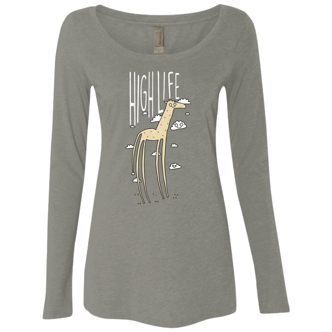 T-Shirts Venetian Grey / S The High Life Women's Triblend Long Sleeve Shirt