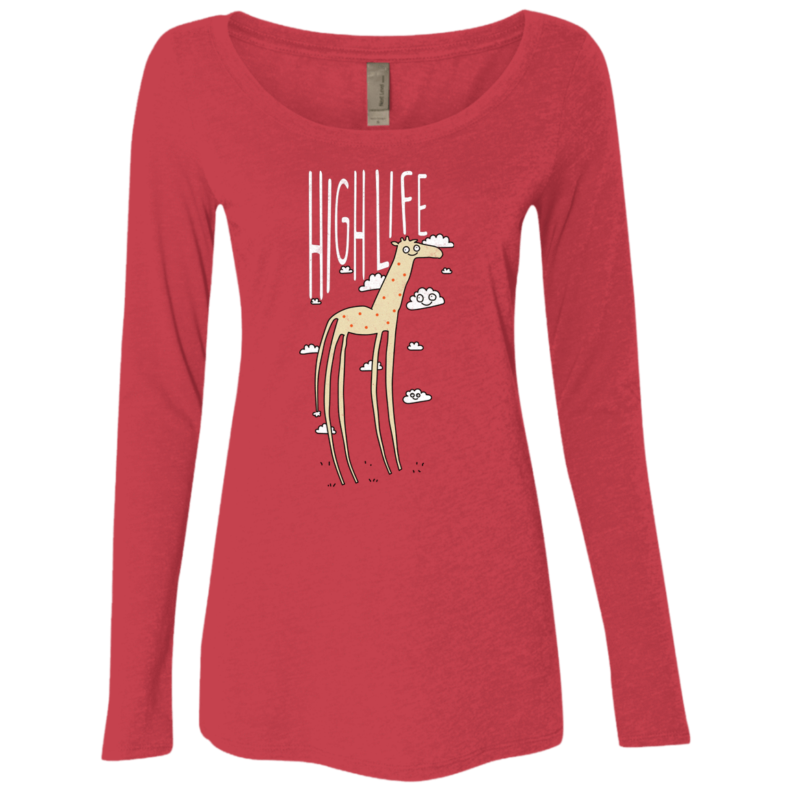T-Shirts Vintage Red / S The High Life Women's Triblend Long Sleeve Shirt