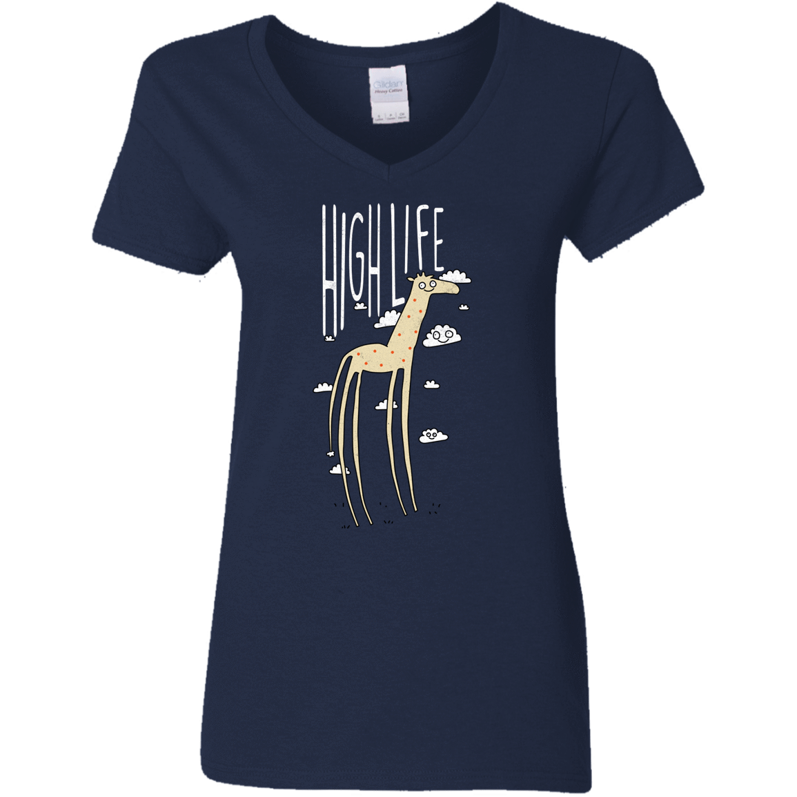 T-Shirts Navy / S The High Life Women's V-Neck T-Shirt