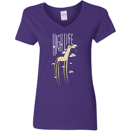 T-Shirts Purple / S The High Life Women's V-Neck T-Shirt