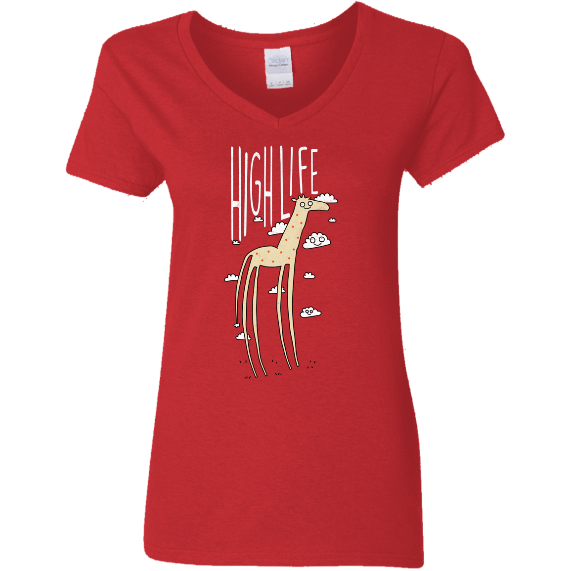 T-Shirts Red / S The High Life Women's V-Neck T-Shirt