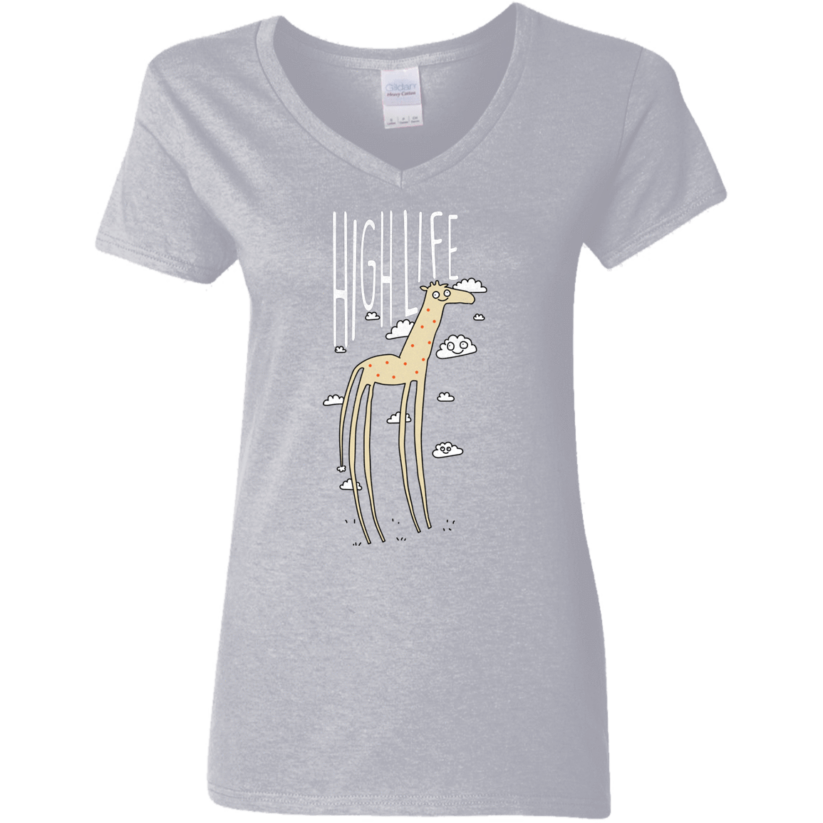 T-Shirts Sport Grey / S The High Life Women's V-Neck T-Shirt