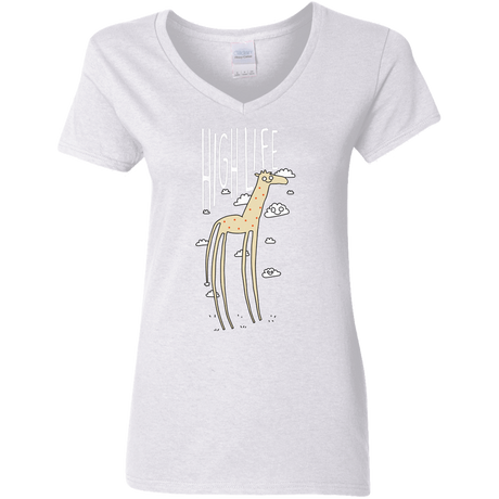 T-Shirts White / S The High Life Women's V-Neck T-Shirt