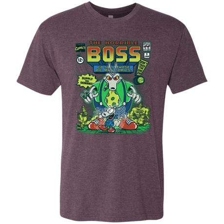T-Shirts Vintage Purple / Small The Horrible Boss Men's Triblend T-Shirt
