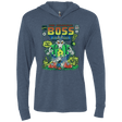 T-Shirts Indigo / X-Small The Horrible Boss Triblend Long Sleeve Hoodie Tee