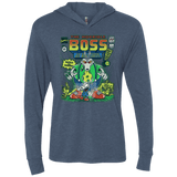 T-Shirts Indigo / X-Small The Horrible Boss Triblend Long Sleeve Hoodie Tee